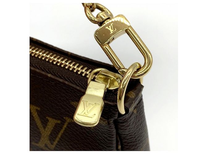 Mini Pochette Accessori Vivienne Holiday di Louis Vuitton Marrone Monogramma - vista 7