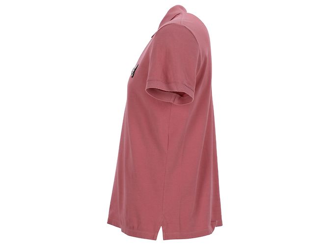 Polo de algodão rosa com skull de Alexander McQueen Marrom - vista 2