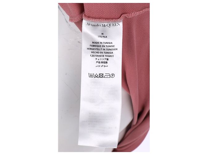 Polo de algodão rosa com skull de Alexander McQueen Marrom - vista 5