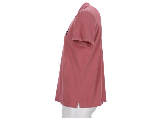 Polo de algodão rosa com skull de Alexander McQueen Marrom - vista 7