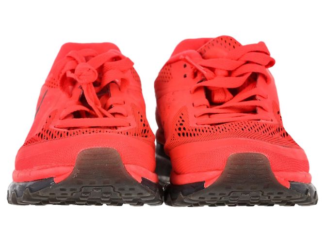Sneakers Nike Air Max 2014 Atomic Red in nylon rosso - vista 2