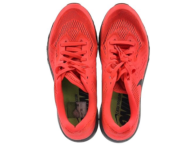 Sneakers Nike Air Max 2014 Atomic Red in nylon rosso - vista 3
