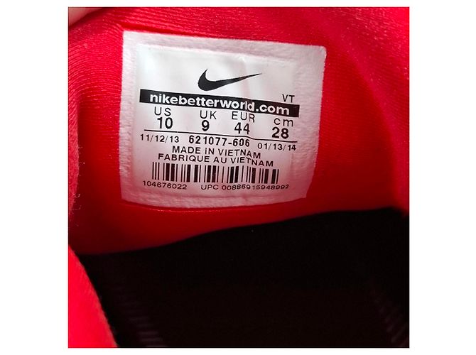 Sneakers Nike Air Max 2014 Atomic Red in nylon rosso - vista 8