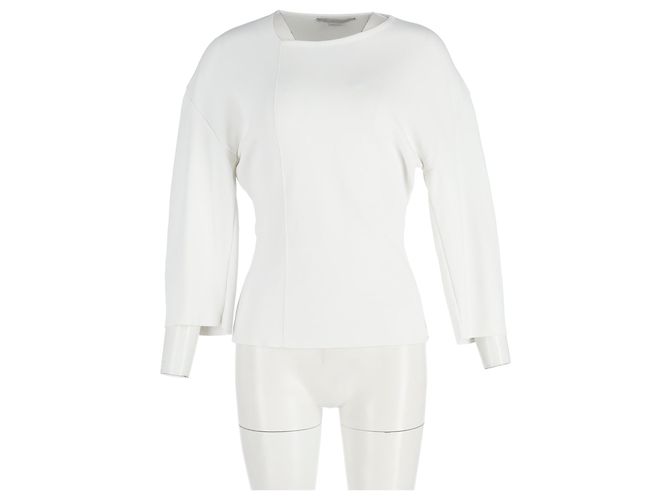 Stella Mc Cartney Camiseta de cuello redondo Stella McCartney en algodón blanco Crudo - vista 4