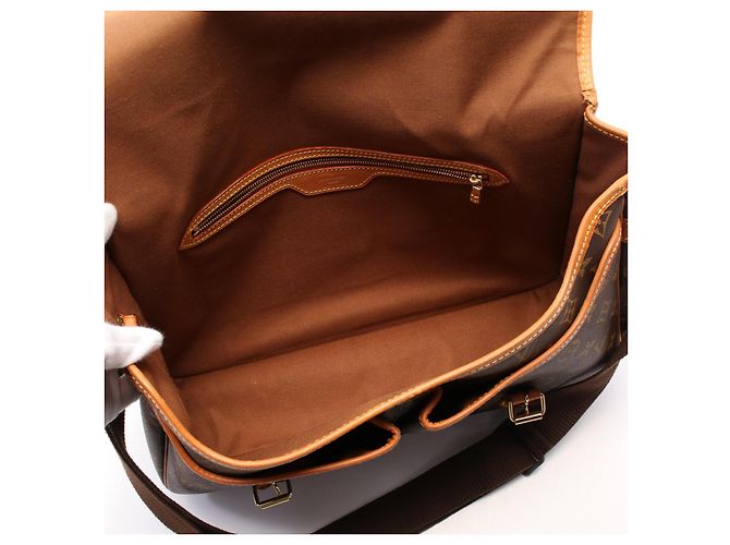 Borsa a Spalla Gibeciere GM Monogramma Louis Vuitton M42246 Marrone - vista 3