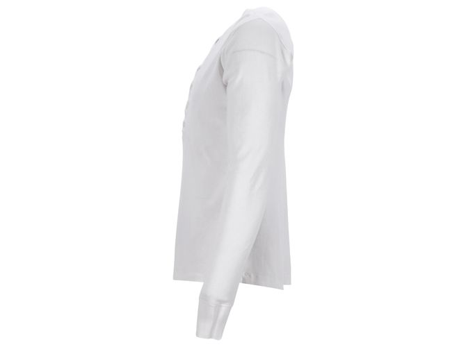 Camiseta de manga larga acanalada Tom Ford en algodón blanco Crudo - vista 2