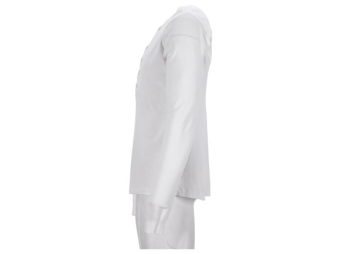 Camiseta de manga larga acanalada Tom Ford en algodón blanco Crudo - vista 8
