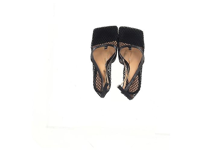 Pumps Bottega Veneta Stretch in rete nera e pelle Nero - vista 10