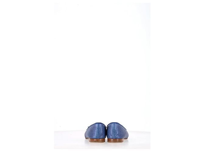 Timeless Bailarinas Chanel en cuero azul - vista 12