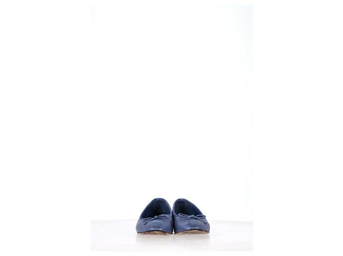 Timeless Bailarinas Chanel en cuero azul - vista 9