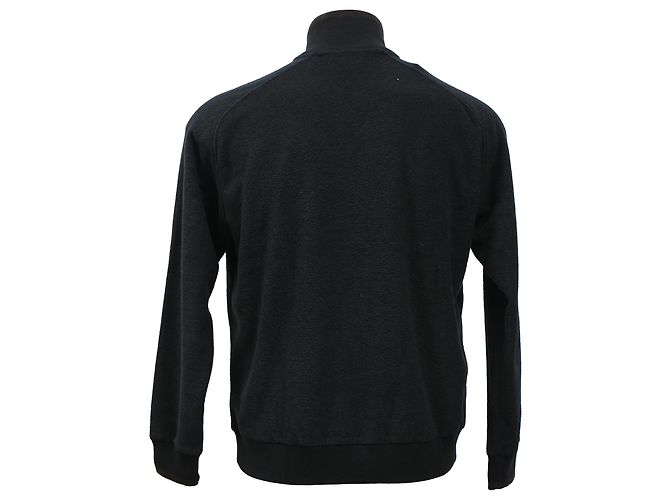 Ermenegildo Zegna Zegna Sport Pullover mit halbem Reißverschluss aus schwarzer Wolle - Ansicht 3