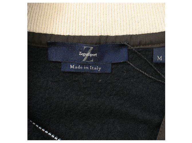 Ermenegildo Zegna Zegna Sport Pullover mit halbem Reißverschluss aus schwarzer Wolle - Ansicht 4