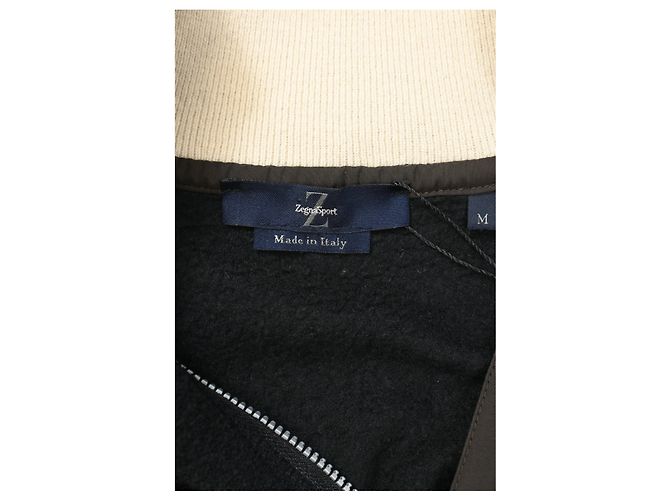 Ermenegildo Zegna Zegna Sport Pullover mit halbem Reißverschluss aus schwarzer Wolle - Ansicht 9