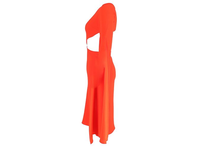 Autre Marque Alex Perry Cape Effect Cutout Kleid aus rotem Polyester - Ansicht 2