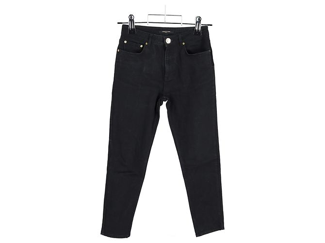Autre Marque Jeans de cintura alta de algodón negro Mother of Pearl - vista 4