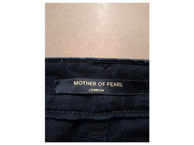 Autre Marque Jeans de cintura alta de algodón negro Mother of Pearl - vista 6