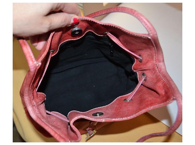 Borsa a mano Blumarine in pelle rossa Rosso - vista 7