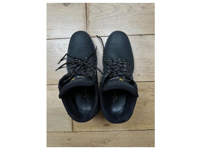 Stivaletti Louis Vuitton Oberkampf nubuck nero Grigio antracite - vista 6