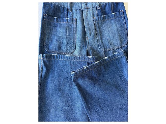 Jeans bootcut Christian Dior azul de algodón - vista 12