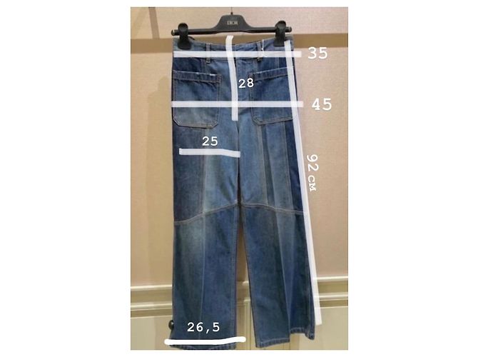 Jeans bootcut Christian Dior azul de algodón - vista 14