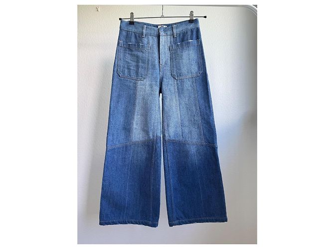 Jeans bootcut Christian Dior azul de algodón - vista 2