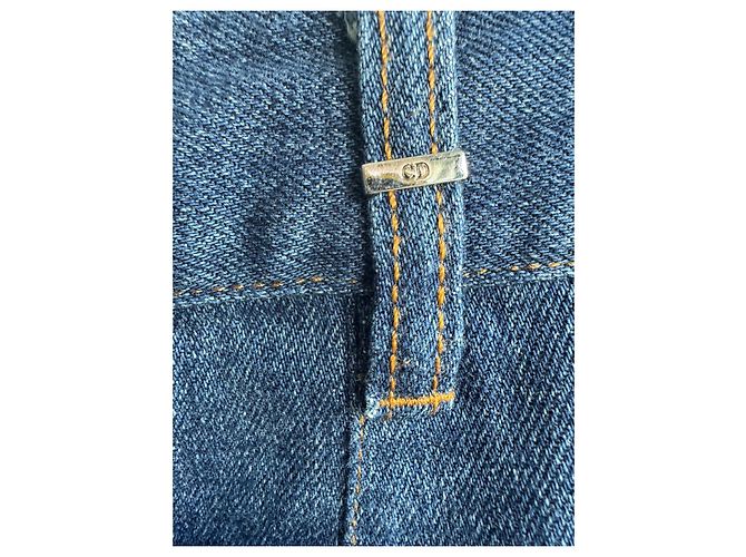 Jeans bootcut Christian Dior azul de algodón - vista 4