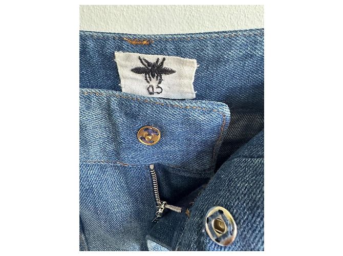 Jeans bootcut Christian Dior azul de algodón - vista 6