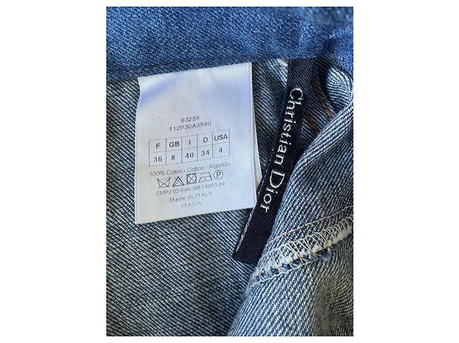 Jeans bootcut Christian Dior azul de algodón - vista 7