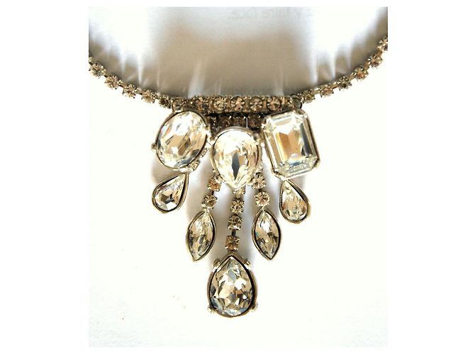 Collana Sonia By Sonia Rykiel con cristalli Swarovski Argento - vista 4