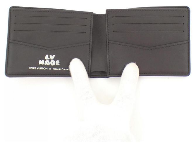 Portafoglio Slender Monogram Drip Louis Vuitton M81020 Nero - vista 3