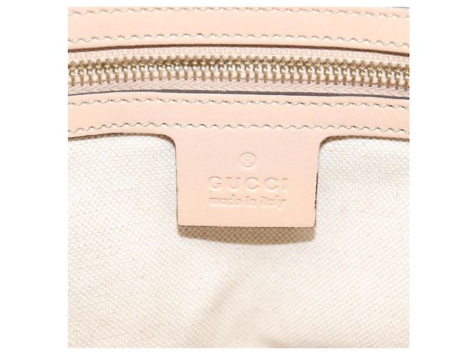 Borsa Tote Lovely GG Canvas Gucci Rosa Oro 257069 Auth 117391 - vista 18