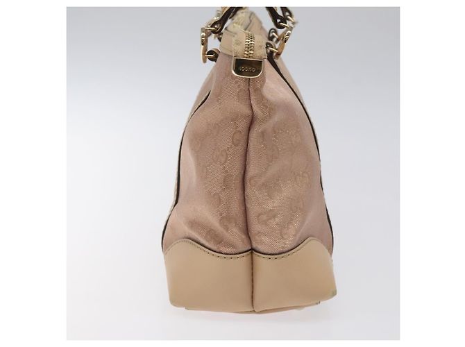 Borsa Tote Lovely GG Canvas Gucci Rosa Oro 257069 Auth 117391 - vista 4