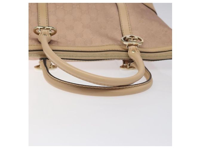 Borsa Tote Lovely GG Canvas Gucci Rosa Oro 257069 Auth 117391 - vista 7