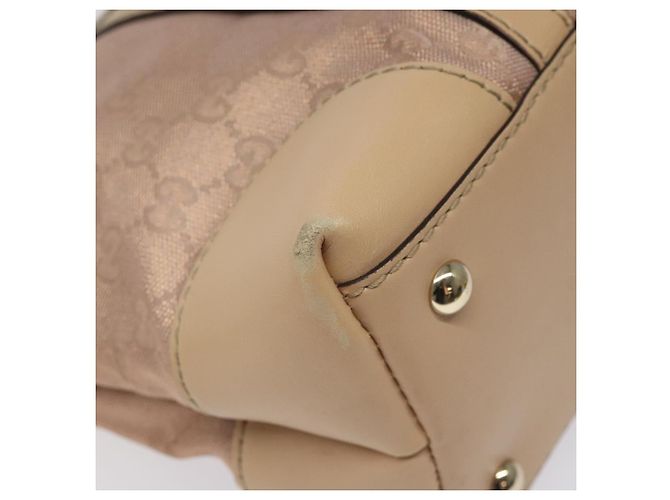 Borsa Tote Lovely GG Canvas Gucci Rosa Oro 257069 Auth 117391 - vista 9