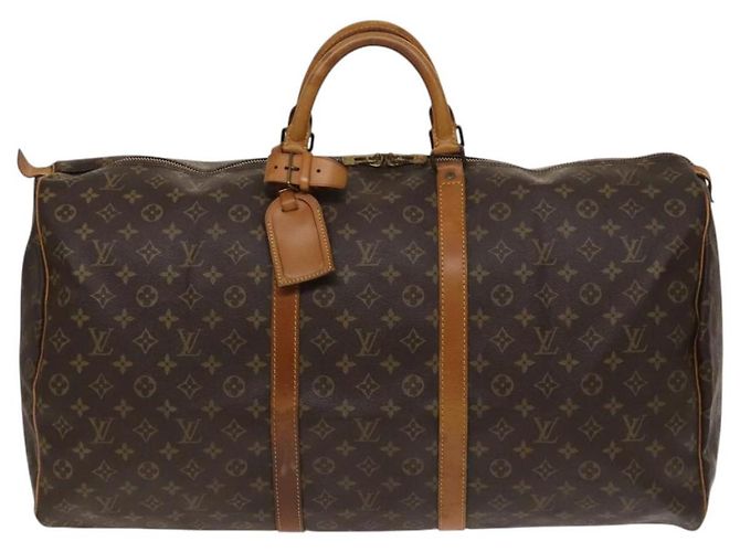 LOUIS VUITTON Monogram Keepall 60 Borsa Boston M41422 LV Auth 117757 Monogramma - vista 13