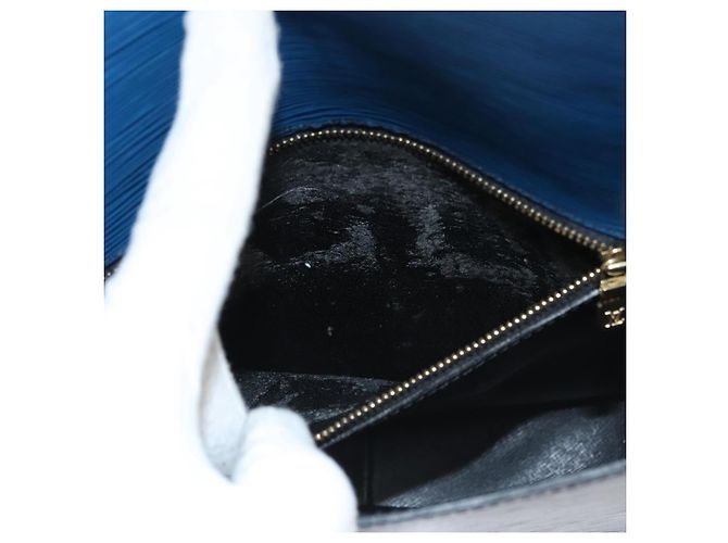 Saint-Cloud LOUIS VUITTON Borsa a Spalla Epi Saint Cloud GM Blu Toledo M52195 LV Auth BA1445 - vista 10
