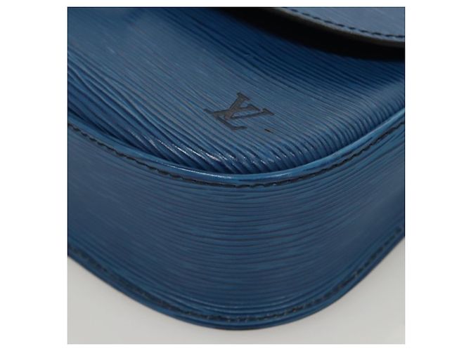 Saint-Cloud LOUIS VUITTON Borsa a Spalla Epi Saint Cloud GM Blu Toledo M52195 LV Auth BA1445 - vista 16