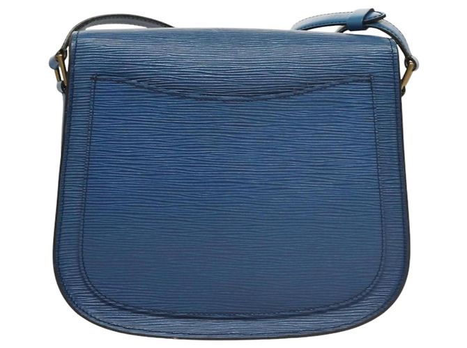 Saint-Cloud LOUIS VUITTON Borsa a Spalla Epi Saint Cloud GM Blu Toledo M52195 LV Auth BA1445 - vista 2