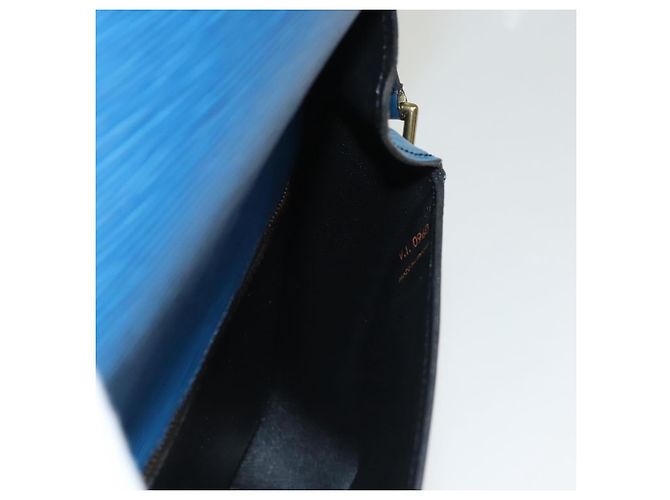 Saint-Cloud LOUIS VUITTON Borsa a Spalla Epi Saint Cloud GM Blu Toledo M52195 LV Auth BA1445 - vista 23