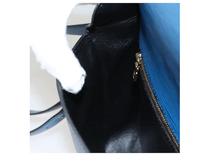 Saint-Cloud LOUIS VUITTON Borsa a Spalla Epi Saint Cloud GM Blu Toledo M52195 LV Auth BA1445 - vista 24