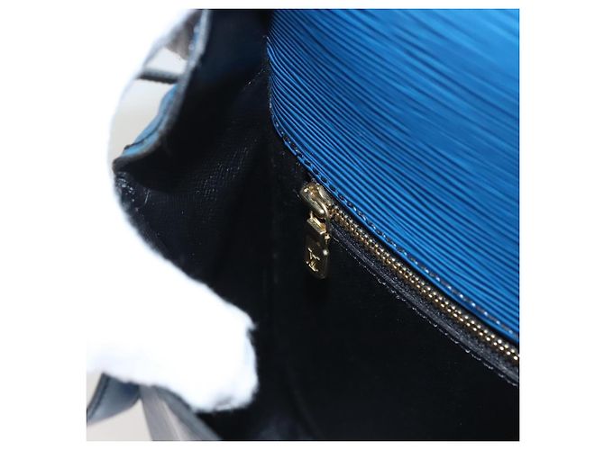Saint-Cloud LOUIS VUITTON Borsa a Spalla Epi Saint Cloud GM Blu Toledo M52195 LV Auth BA1445 - vista 25