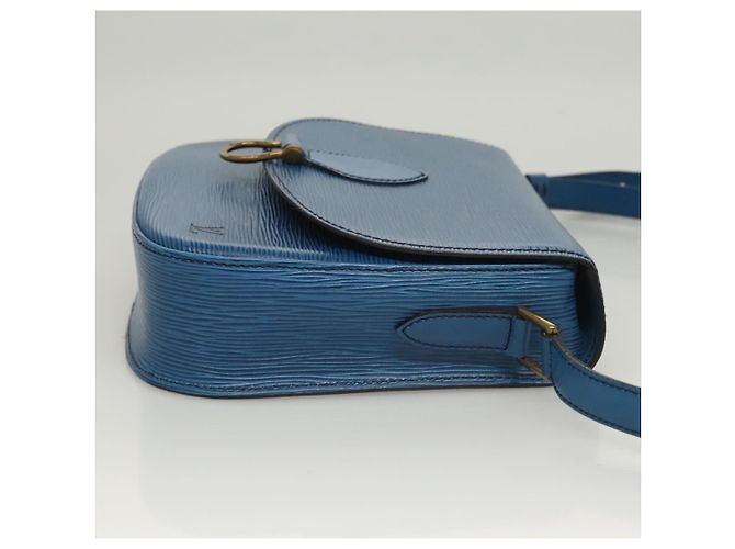 Saint-Cloud LOUIS VUITTON Borsa a Spalla Epi Saint Cloud GM Blu Toledo M52195 LV Auth BA1445 - vista 3