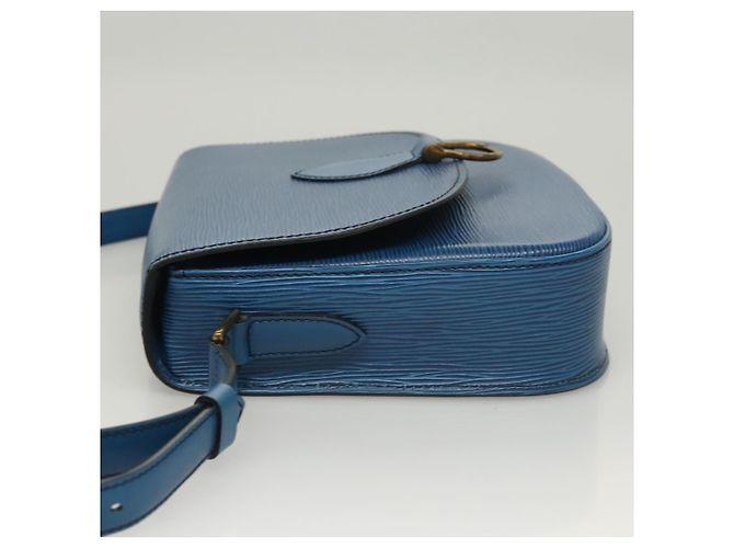 Saint-Cloud LOUIS VUITTON Borsa a Spalla Epi Saint Cloud GM Blu Toledo M52195 LV Auth BA1445 - vista 4