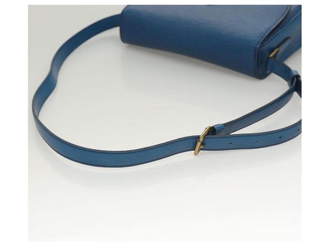 Saint-Cloud LOUIS VUITTON Borsa a Spalla Epi Saint Cloud GM Blu Toledo M52195 LV Auth BA1445 - vista 7