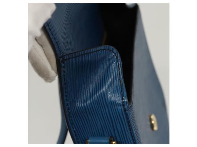 Saint-Cloud LOUIS VUITTON Borsa a Spalla Epi Saint Cloud GM Blu Toledo M52195 LV Auth BA1445 - vista 8