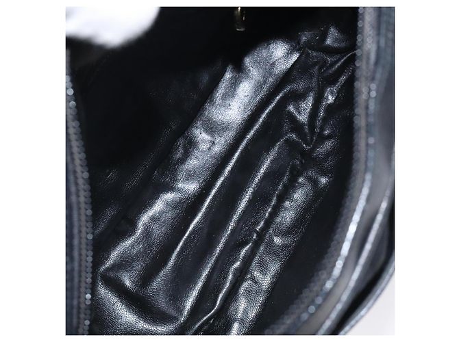 Borsa a spalla Salvatore Ferragamo in tela e pelle nera Auth bs24292 Nero - vista 11