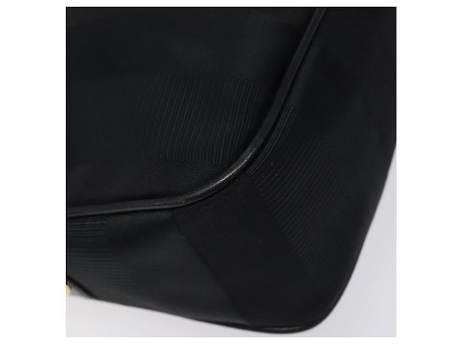 Borsa a spalla Salvatore Ferragamo in tela e pelle nera Auth bs24292 Nero - vista 15