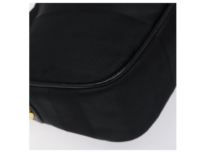 Borsa a spalla Salvatore Ferragamo in tela e pelle nera Auth bs24292 Nero - vista 17