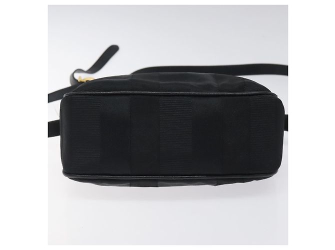 Borsa a spalla Salvatore Ferragamo in tela e pelle nera Auth bs24292 Nero - vista 5