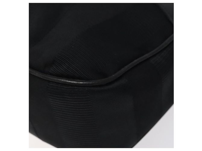 Borsa a spalla Salvatore Ferragamo in tela e pelle nera Auth bs24292 Nero - vista 8
